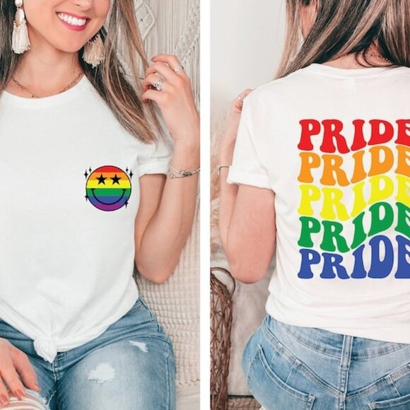 Pride Groovy 2 Sided Shirt, Pride LGBT T-Shirt, Pride Shirts, Pride Month Shirt - Picture 1 of 4